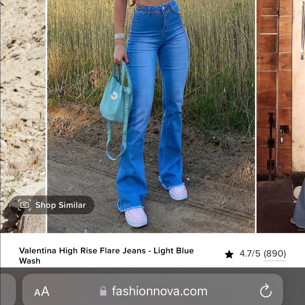 Brand New Fashion Nova Valentina High Rise Flare Jeans